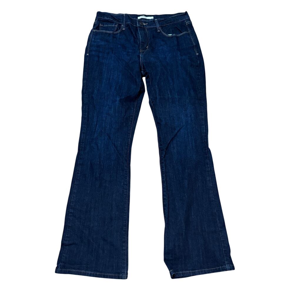 Levi's 515 Bootcut Jeans Mid-Rise Dark Blue Denim Women's Size 10 W31-32 L30.5